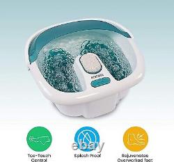 Luxury Bubble Spa Footbath with Heating, Massaging Jets & Removable Pedicure Set