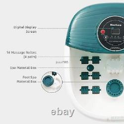 Maxkare Foot Spa Massager with Heat, Bubbles, and Vibration