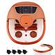 Motorized Foot Spa Bath Massager Withheat Massage And Bubble Jets, Red Infrared Li