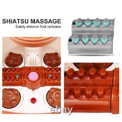 Motorized Foot Spa Bath Massager WithHeat Massage and Bubble Jets, Red Infrared Li
