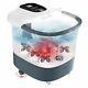 Motorized Foot Spa With Heat And Bubbles, Foot Bath Massager With24 Motorized