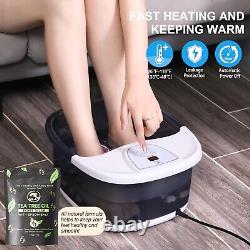 Multi-Function Foot Soaker with Temperature Control, Bubbles & Massage Rollers