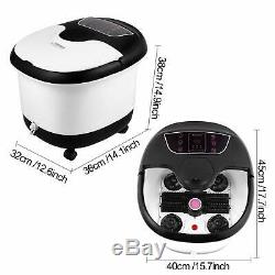 NEW ACEVIVI Portable Foot Spa Bath Massager Set Heat LCD Display Infrared Relax