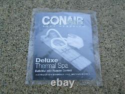 NEW Conair Body Benefits Deluxe Spa Thermal Cushion Bath Mat WITH Remote Control
