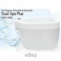 NEW Dual Spa Plus ASW-1000 Sitz & Foot Bath 2in1 Homedics Hip & Feet Care 220V