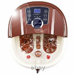 NEW Foot Spa Bath Massager Bubble Heat LED Display Infrared Relax Timer 2022``