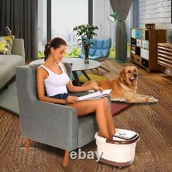 NEW Foot Spa Bath Massager Bubble Heat LED Display Infrared Relax Timer 2022``