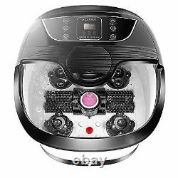 NEW Foot Spa Bath Massager Bubble Heat with LED Display Infrared Relax Timer