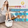 New-foot Spa Bath Massager Massage Rollers Heat And Bubbles Temp Timer