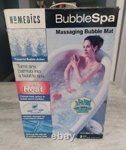 (NEW IN BOX!) HoMedics (BMAT-1A) Bubble Spa Massaging Bubble Bath Mat with HEAT