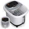 New Portable Heated Foot Bath Spa With Massage Rollers Red Light Therapy