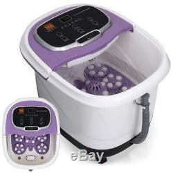 NEW Portable Heated Foot Bath Spa with Massage Rollers Red Light Therapy