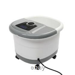 New Foot Massage Pedicure Hydrotherapy Spa Bath Bubbles Motorized Rolling Timer