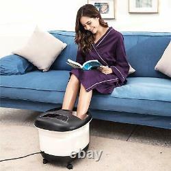 New Foot Spa Bath Massager Bubble Heat LED Display Home Infrared Relax Timer