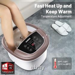 New, Foot Spa Bath Massager, RENPHO Motorized Foot Spa with Heat and Massage