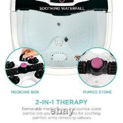 New Portable Heated Shiatsu Foot Bath Massage Spa with Pumice Stone & Water Jets