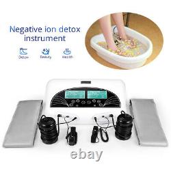 New Pro Dual User Fir Belt LCD Ionic Detox Ion Foot Bath Spa Cleanse Machine