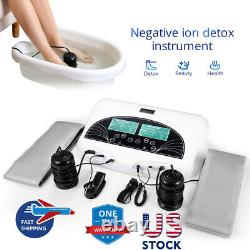 New Pro Dual User Fir Belt LCD Ionic Detox Ion Foot Bath Spa Cleanse Machine