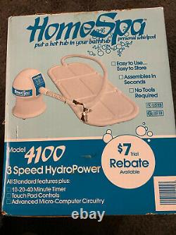 New Vintage HOME SPA Model 4100 3 speed Hydropower