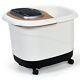Portable All-in-one Heated Foot Bubble Spa Bath Motorized Massager-coffee Col