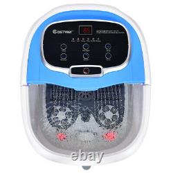 Portable All-In-One Heated Foot Spa Bath Motorized Massager