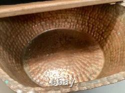 Portable Copper Foot Soak Bath with Custom Made Foot Rest -Very Gently Used