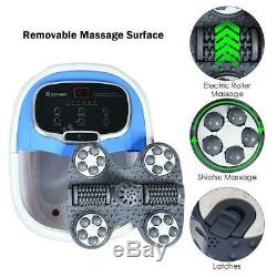 Portable Digital Heated Foot Spa Pedicure Bath Motorized Massager Roller Shiatsu