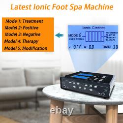 Portable Dual Detox Ionic Foot Bath Spa Cleanse Machine for Home Upgrade Version