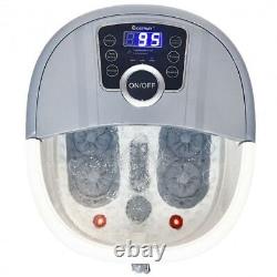 Portable Electric Foot Spa Bath Shiatsu Roller Motorized Massager Gray