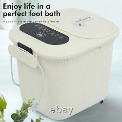 Portable Electric Foot Spa Bath Shiatsu Roller Motorized Massager Remote Control
