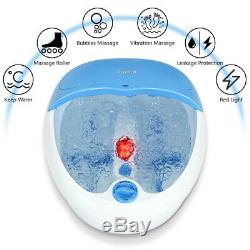 Portable Foot Spa Bath Massager Bubble Vibration Heat Soaker Pedicure Home Gift