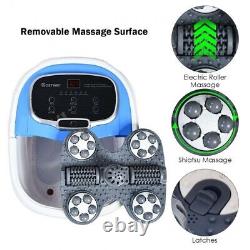 Portable Foot Spa Bath Massager Shiatsu Electric Roller Massage Fast Heating NEW