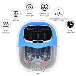 Portable Foot Spa Bath Massager Shiatsu Electric Roller Massage Fast Heating NEW