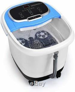 Portable Foot Spa Bath Motorized Massager Electric Feet Home Tub with Shower Blue