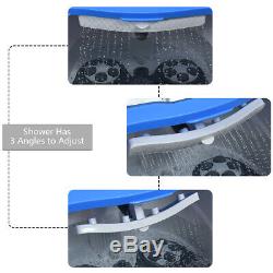 Portable Foot Spa Bath Motorized Massager Electric Feet Salon Tub with Shower Blue