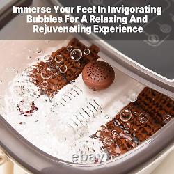 Portable Foot Spa Bath Motorized Massager Electric Feet with Heat & Massage & Jets