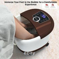 Portable Heated Electric Foot Spa Bath Roller Motorized Massager