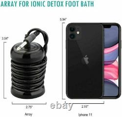 Portable Ionic Detox Foot Bath Spa Machine Kit Ion Aqua Cleanse With Hand Belt