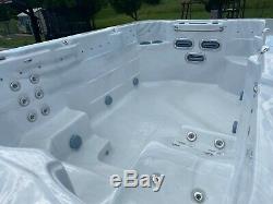 Pre-owned 13 Foot Barefoot Deluxe Swim Spa Hot Tub By Hawkeye Pristine Condition