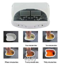 Pro Dual LCD Ion Detox Ionic Foot Bath Spa Clean Machine with Infrared Belt