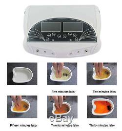 Professional Dual LCD Ion Detox Ionic Foot Bath Spa Clean Machine Infrared Belt