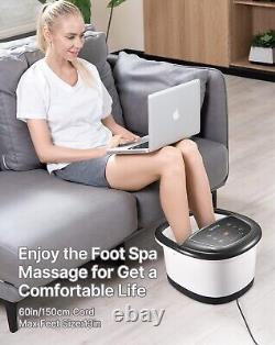 RENPHO Foot Spa Bath Massager, Motorized Foot Spa with Heat, Massage, Jets