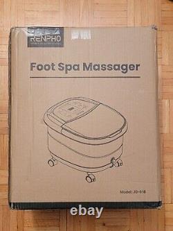 RENPHO Foot Spa Bath Massager, Motorized Foot Spa with Heat, Massage, Jets