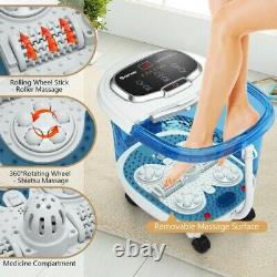 Relaxing Home Foot Spa Bath Massager Shiatsu Electric Roller Massage Salt Hearbs
