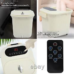 Remote Control Electric Foot Spa Bath Massager Portable Shiatsu Roller White US