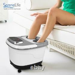 SereneLife SLFTSP18 Hydrotherapy Heated Shiatsu Foot Massage Spa Bath for Home