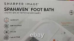 Sharper Image Spa Haven Foot Bath, Heated with Rollers and LCD Display
