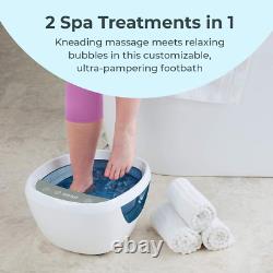 Shiatsu Bliss Footbath with Heat Boost Foot Spa Massager