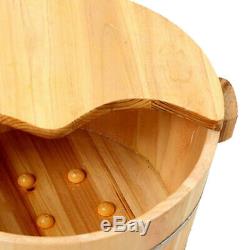 Solid Wood Foot Basin Tub Bucket for Foot Bath Massage Spa Sauna Soak