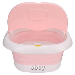 Spa Massager Constant Temperature Therapy Bath Barrel(Pink EU Plug) HGF